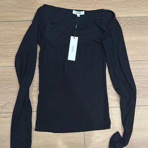 Zara Black Long Sleeve Top